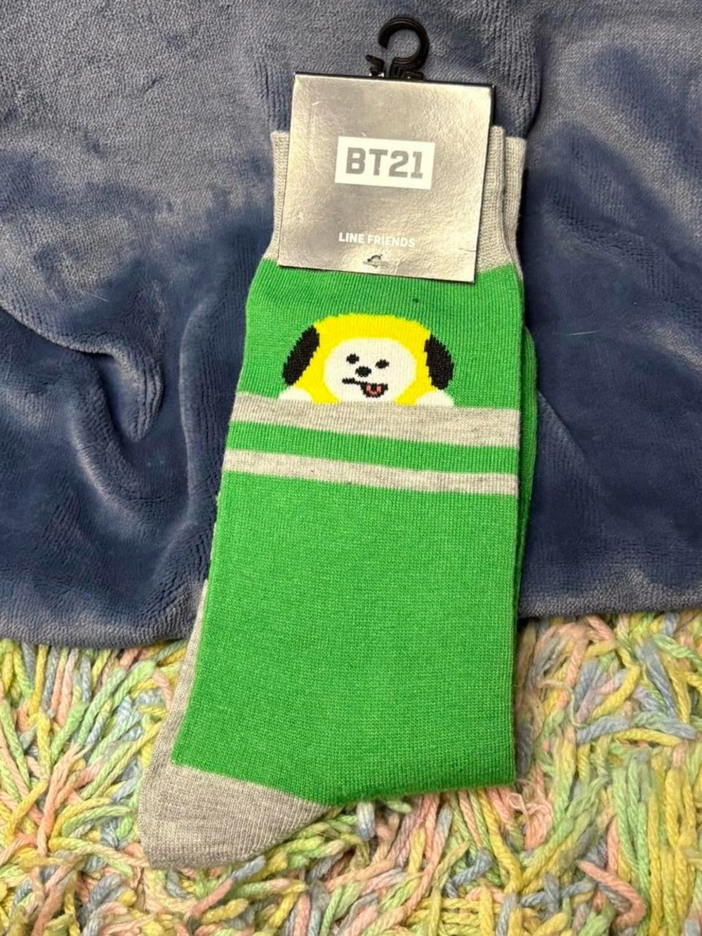 BT21 Green Chimmy Crew Socks by LINE FRIENDS